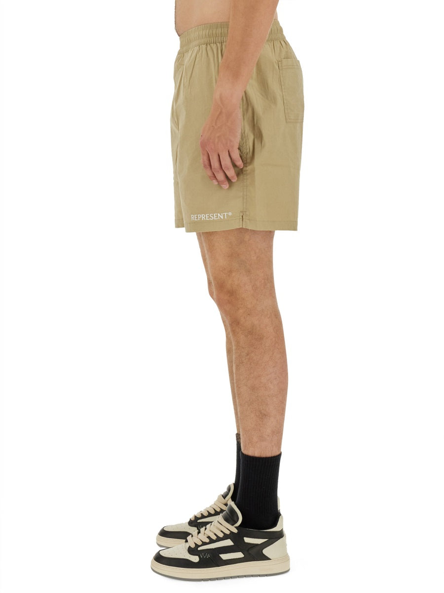 Represent Shorts - Beige | Wanan Luxury