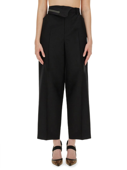 Pants With Asymmetrical Waist