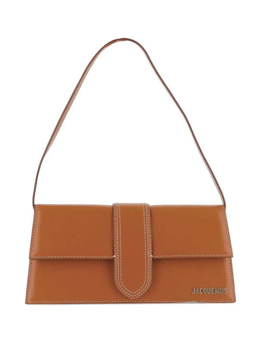 The Long Bambino Leather Flap Crossbody Bag