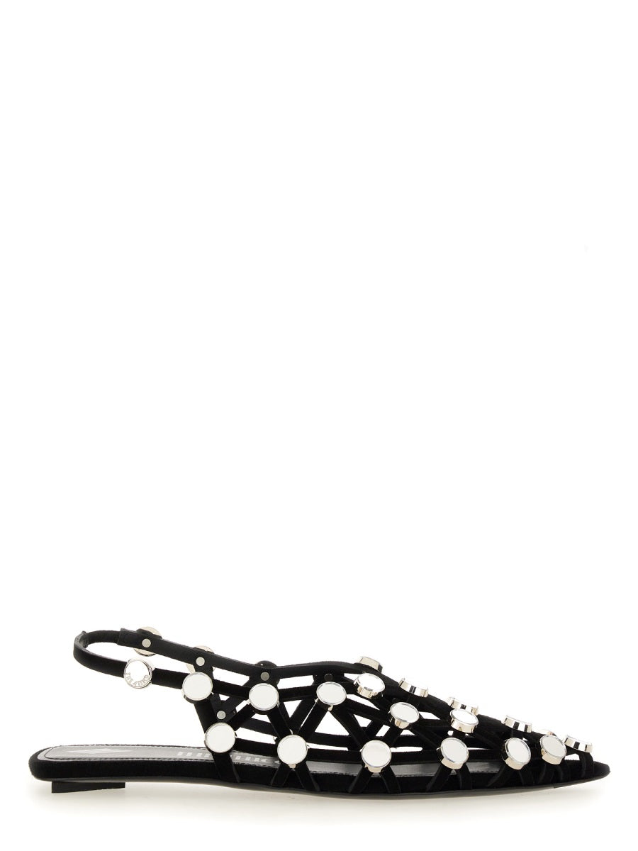 The Attico Flat Shoes - Black | Wanan Luxury