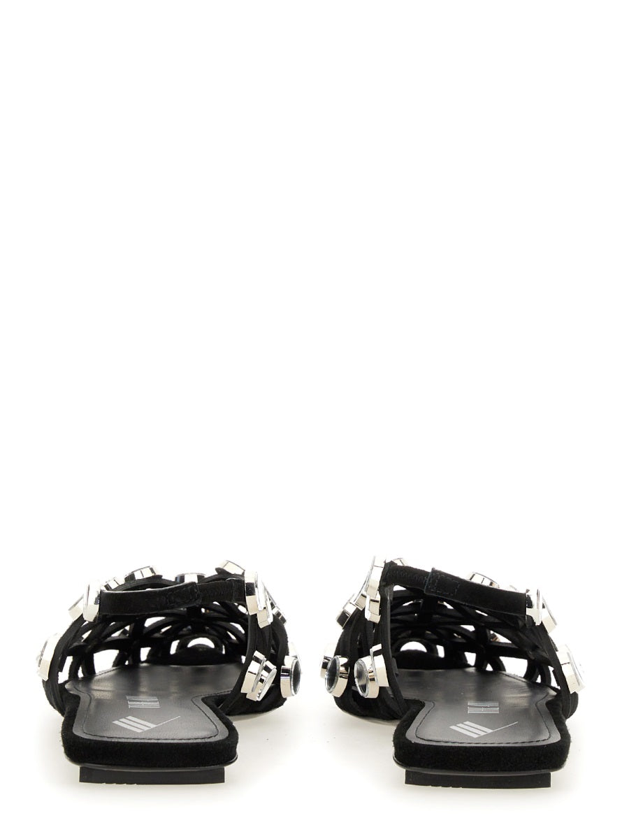 The Attico Flat Shoes - Black | Wanan Luxury