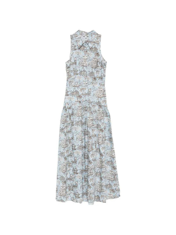 Romy Long Dress With Polo Collar