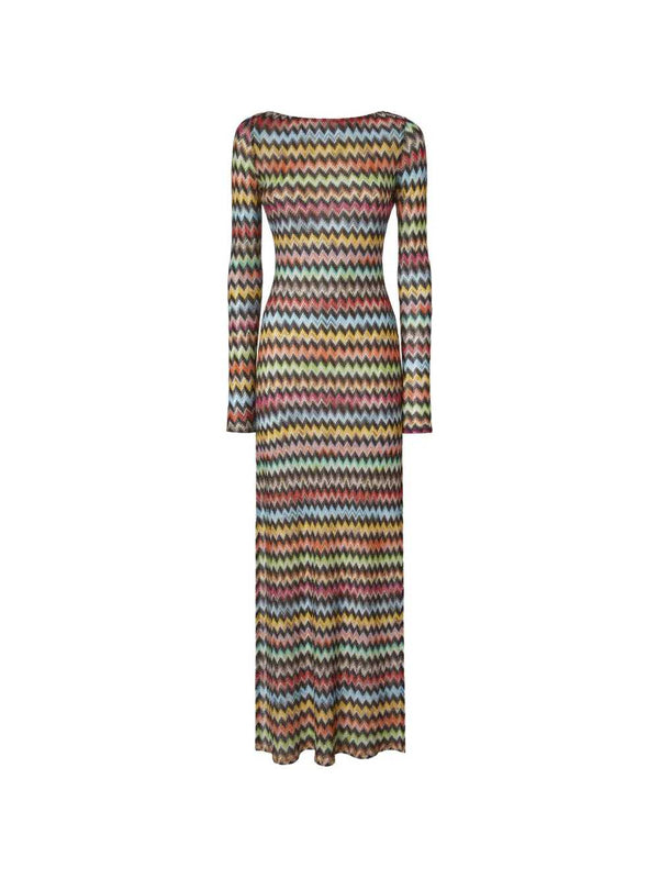 Beach Cover-Up With Zigzag Pattern