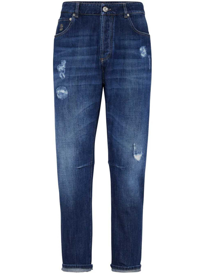Brunello Cucinelli PANTS - Blue | ebf4839ba92a53bf872dc7d43aa27c68d674a942