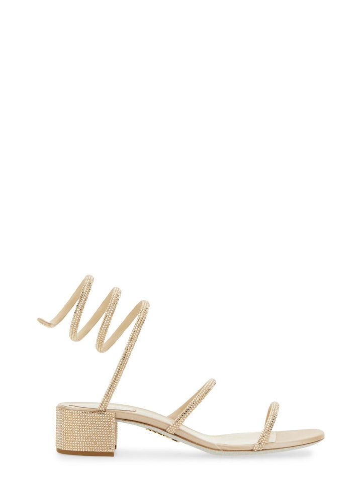 Rene Caovilla Sandals - Beige | 57b33ed3e0d4c5bfc084bc3158a528edcacdf431