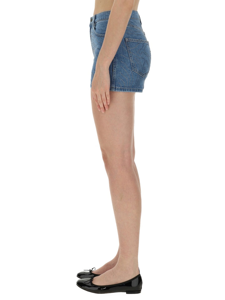 Rotate Birger Christensen Shorts - Blue | Wanan Luxury