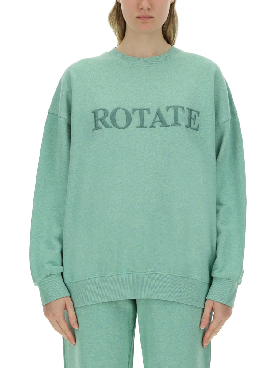 Rotate Birger Christensen Sweatshirts - Green | Wanan Luxury