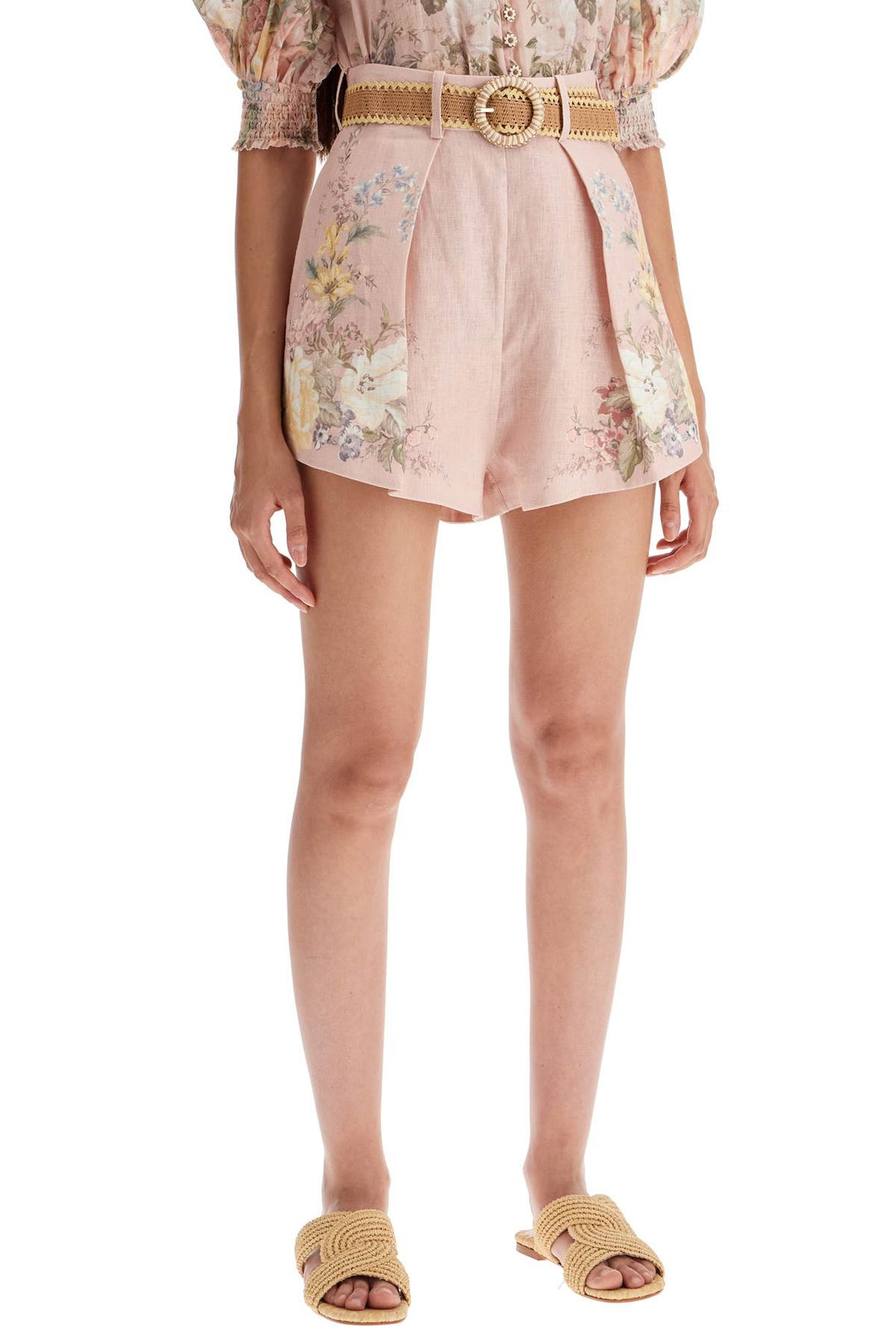 Shorts Waverly In Lino Floreale