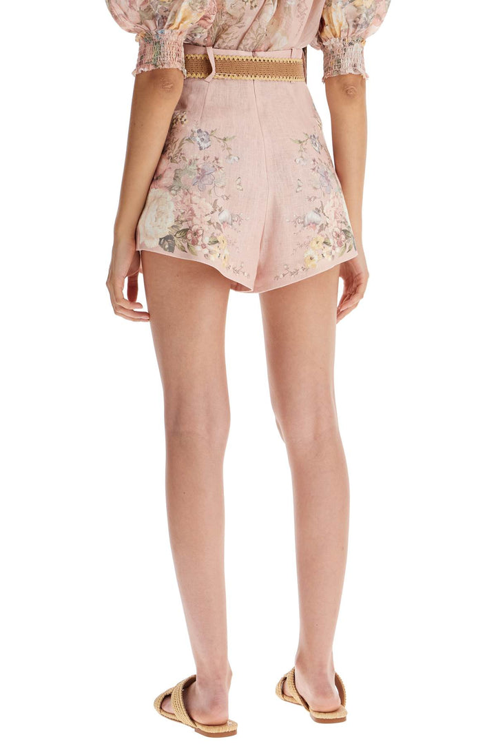 Shorts Waverly In Lino Floreale