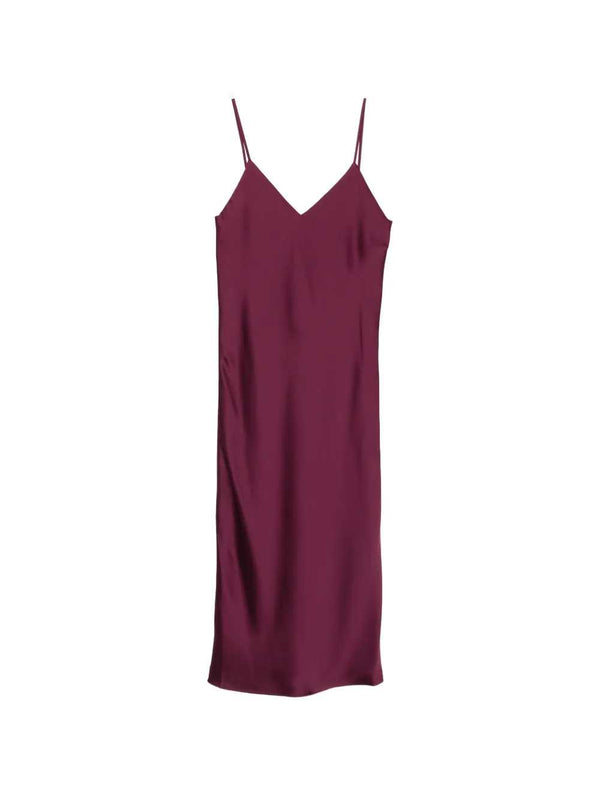 V-Neck Midi Dress