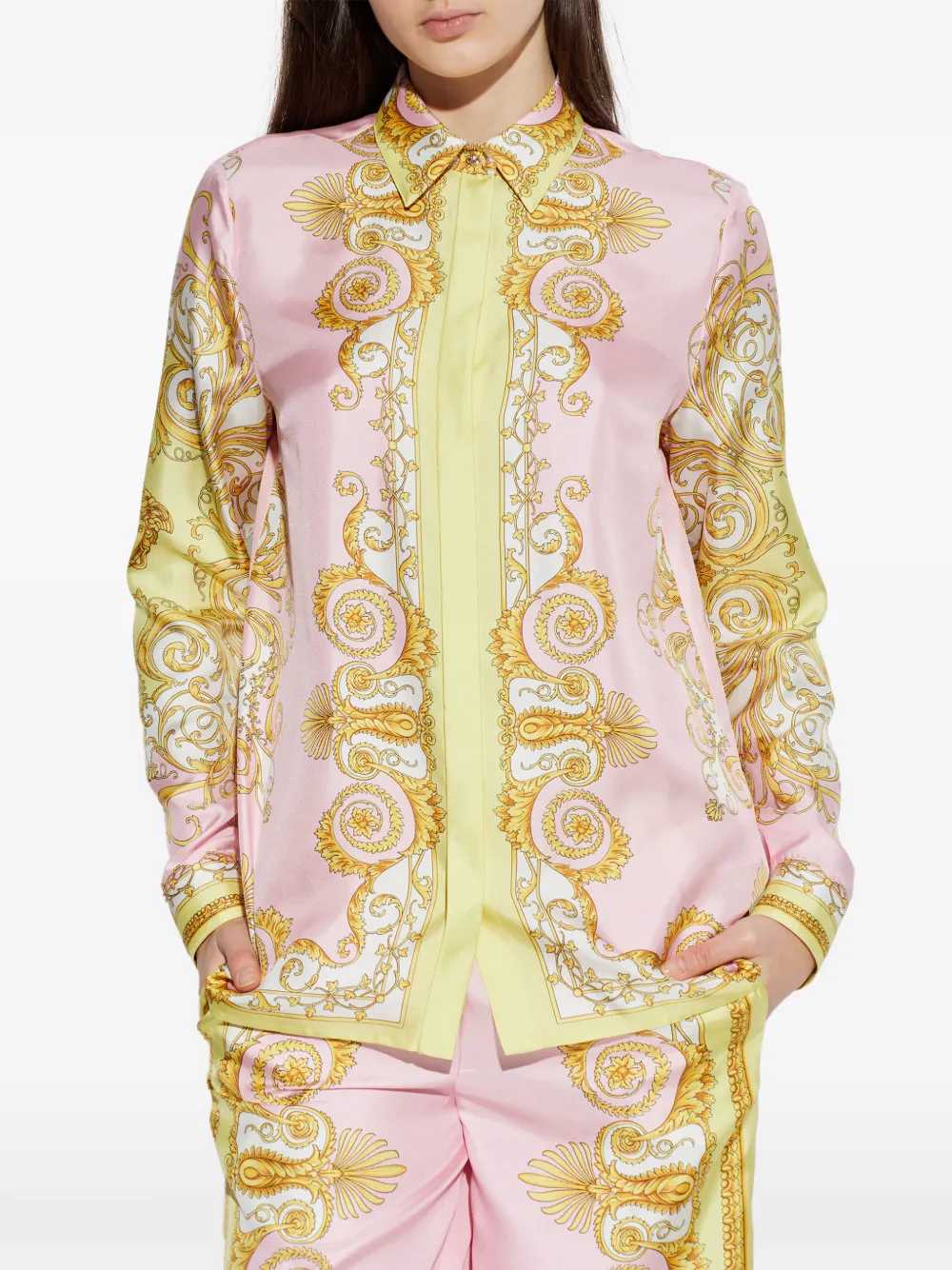 Versace SHIRT - Yellow & Orange | b195d4adef4ac5a164d9aa7e6fe5eb0556957f2b