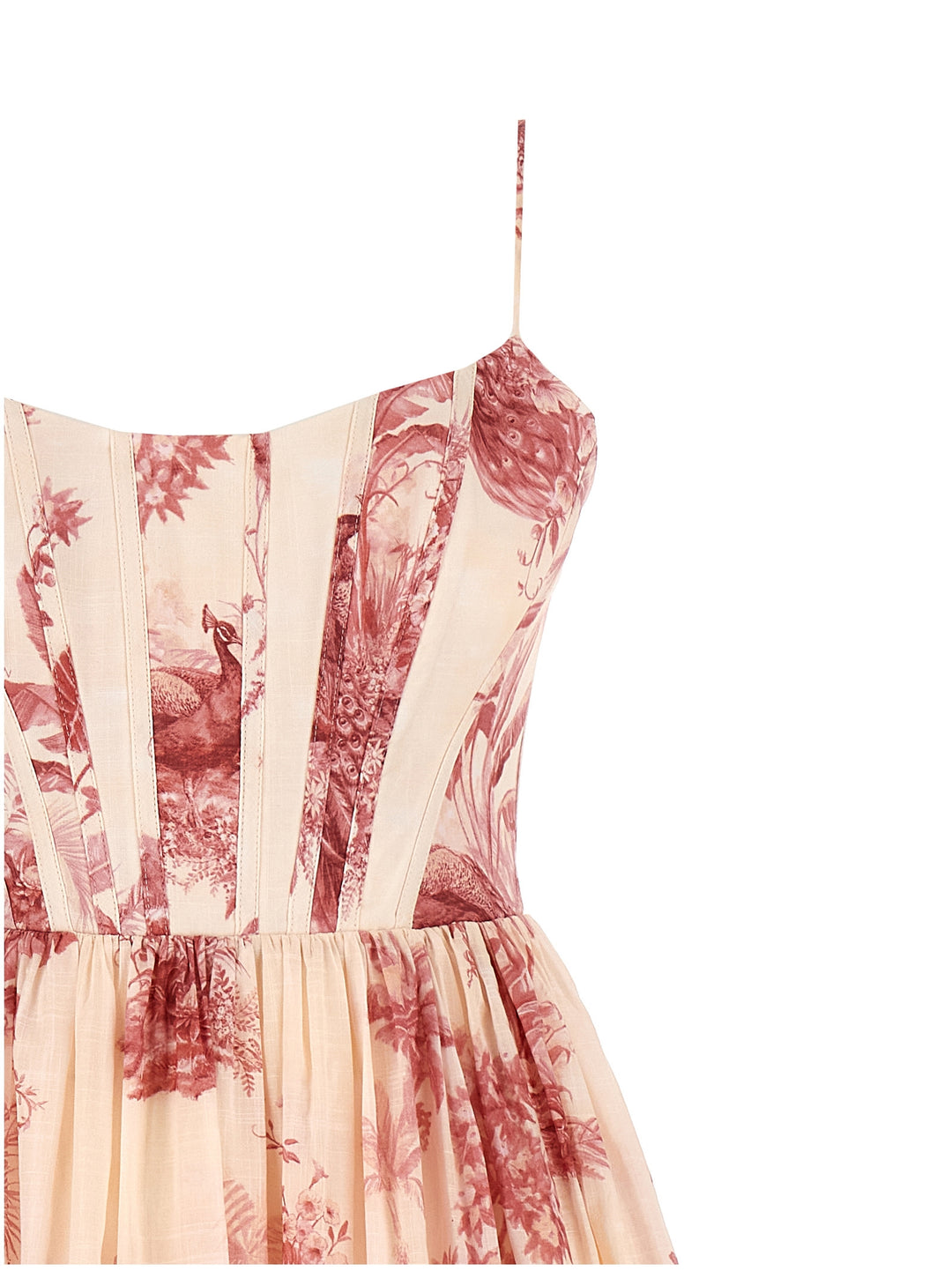 Waverly Corset Midi Dresses Pink