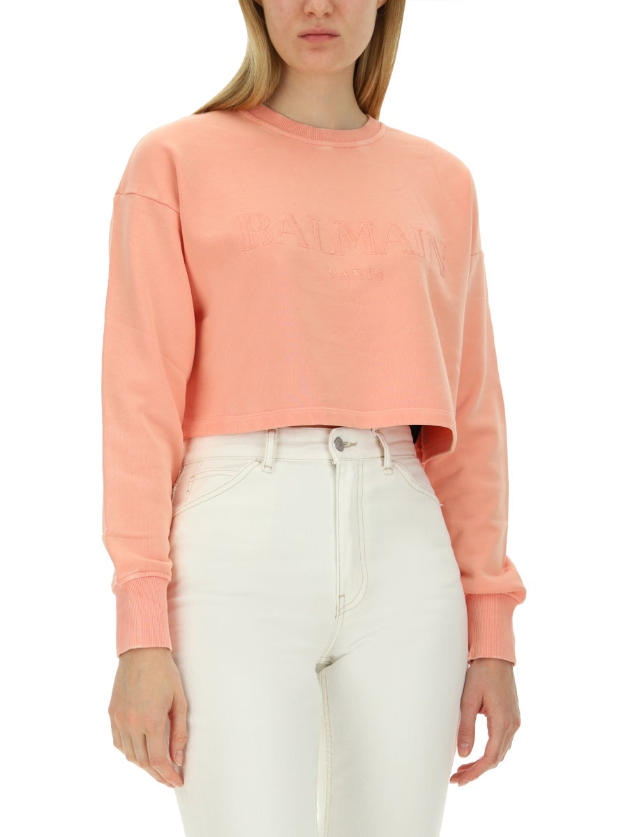 Balmain Sweatshirts - Pink | 8e8549a2215fb7046abf7f62bc0246080987c686