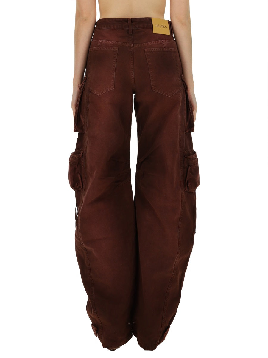 The Attico Denim - Burgundy | Wanan Luxury