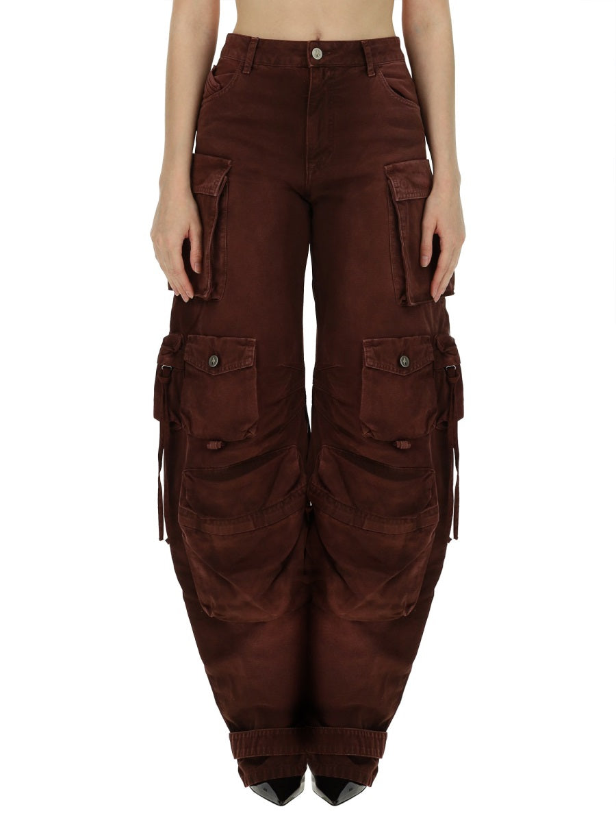The Attico Denim - Burgundy | Wanan Luxury