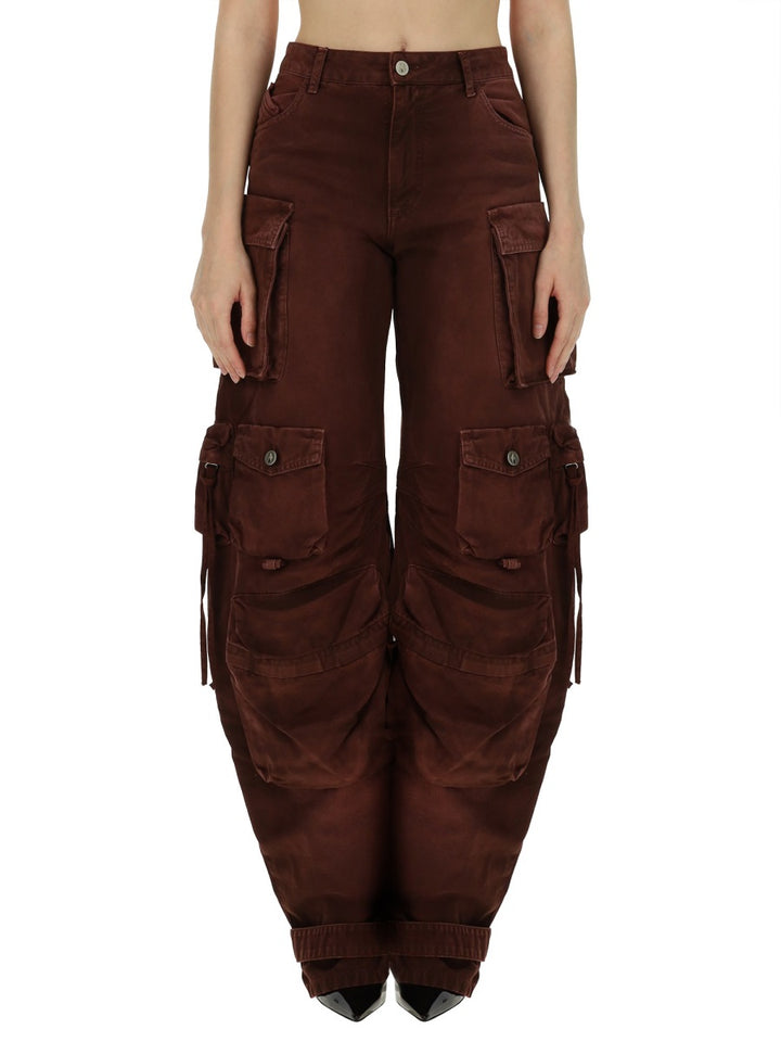 The Attico Denim - Burgundy | Wanan Luxury