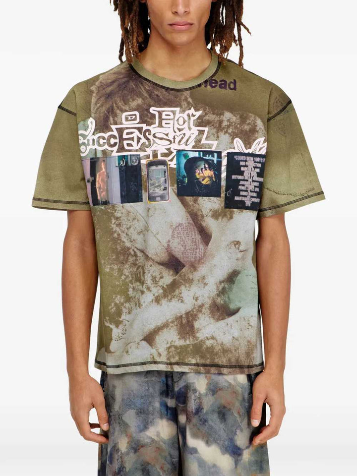 Diesel TSHIRT - Green | 7e91db571b7e535c9f736e9d488efc981421b8f2