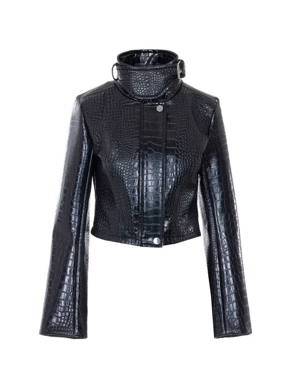 Printed Cropped Jacket