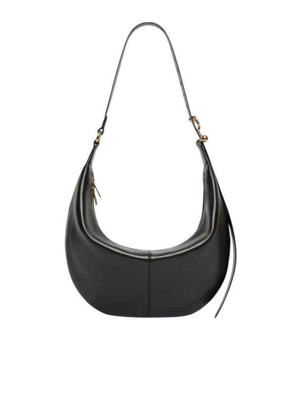 Nappa Leather Hobo Bag - Black