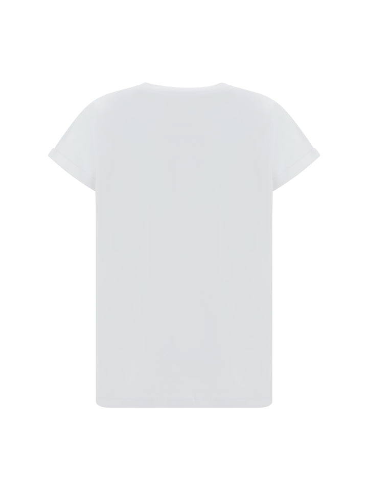 BALMAIN VICHY DETAIL T-SHIRT