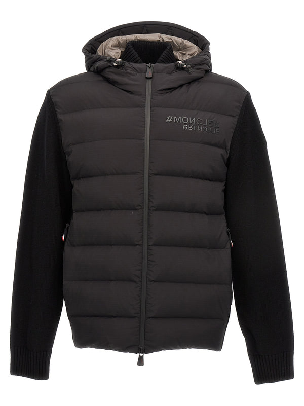 Bimaterial Cardigan Sweaters And Cardigans Black