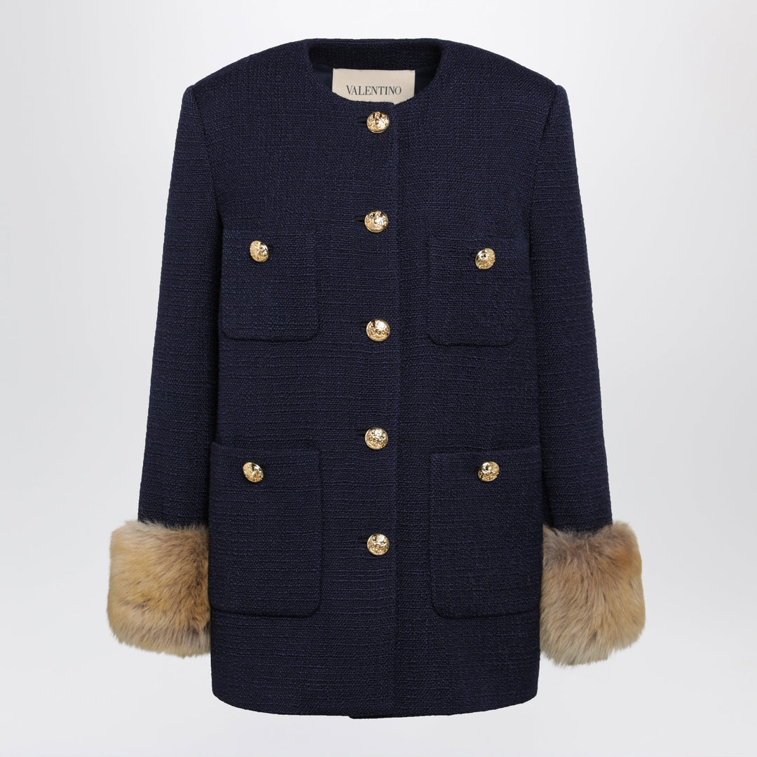Valentino Coats & Jackets - Blue | bff2c20dba8ed361d98f654e3e8c29e80a9ceba0