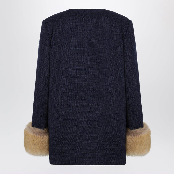Valentino Coats & Jackets - Blue | d9d6b32ef4c53403bc6699be6da962420deefaad