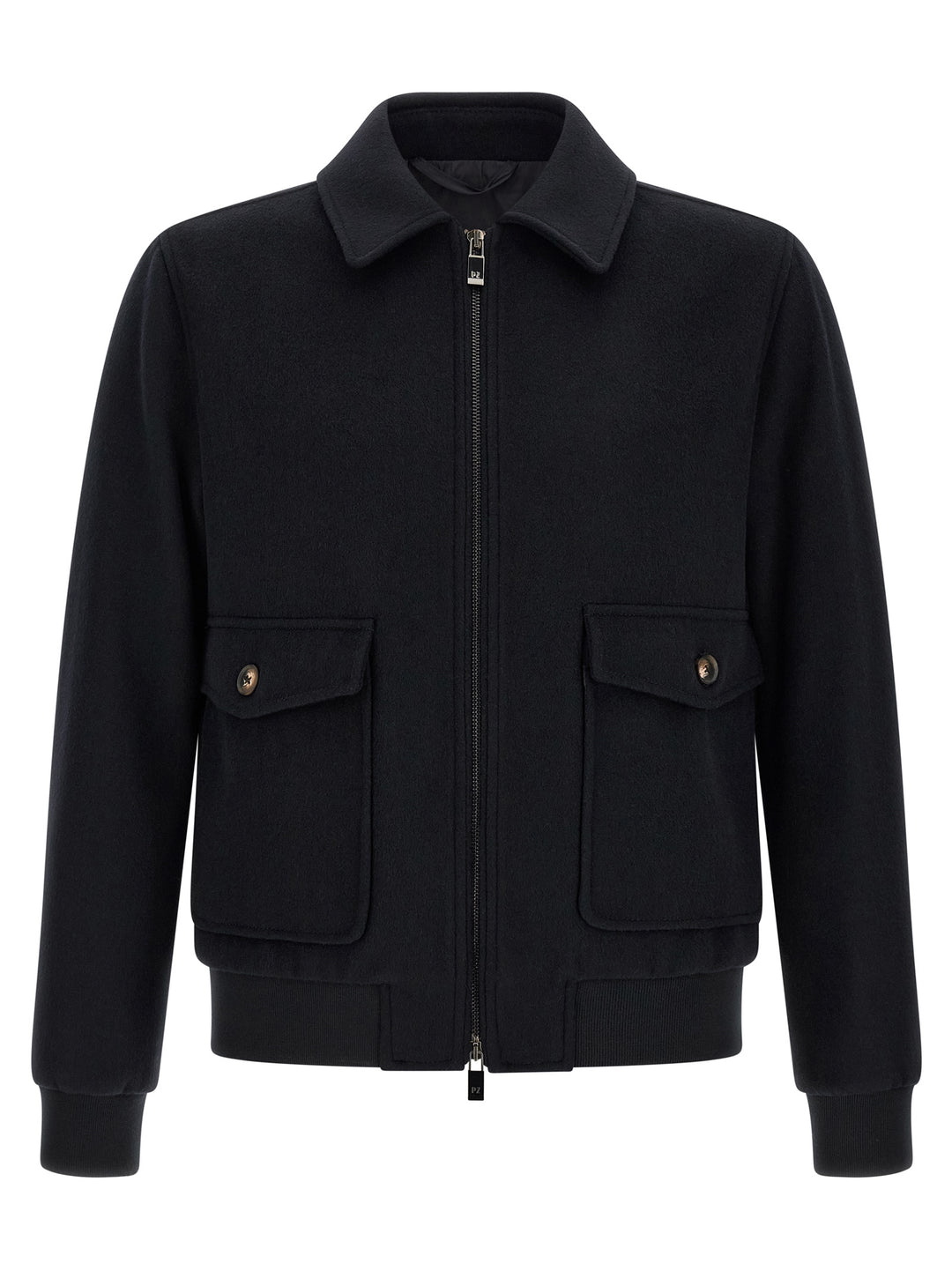 Pal Zileri Wool Cloth Jacket Puffer Jackets - Black | 8ff2bfd2a36d34f83f86168f88829d752ee09538