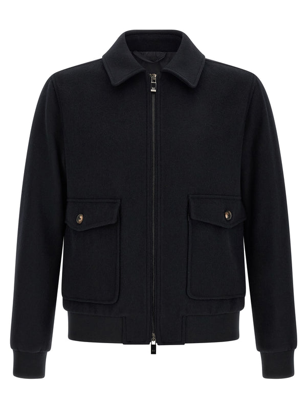 Wool Cloth Jacket Black