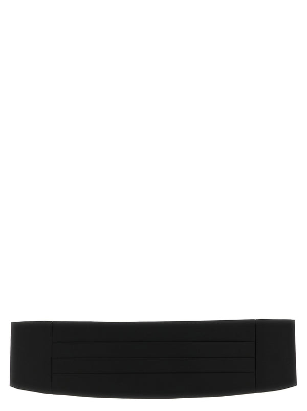 Satin Tuxedo Headband Belts Black