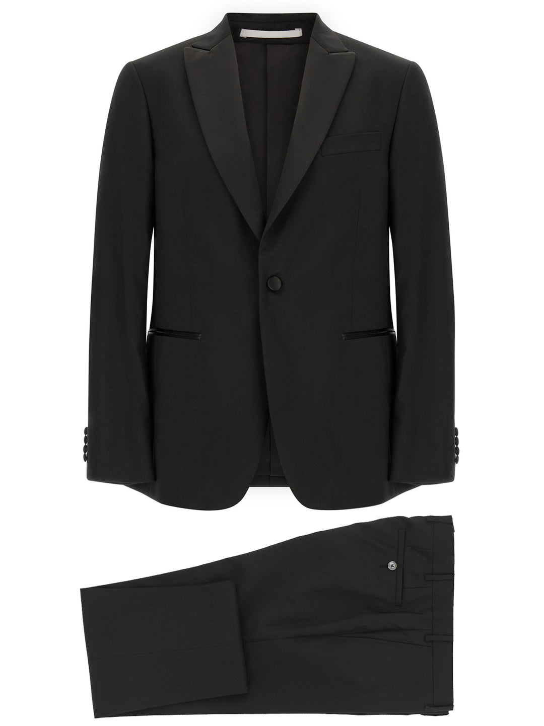 Pal Zileri Wool And Satin Dress Suits - Black | de7f4d765a81fda20d9c8fec6668e9d8206aadbf