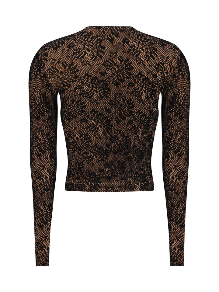 LACE CREWNECK TOP