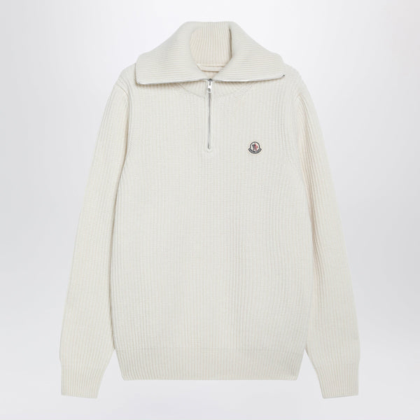 Cream Ribbed Wool Jumper
