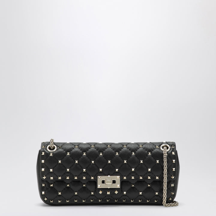 Valentino Garavani Black Rockstud Spike Leather Bag