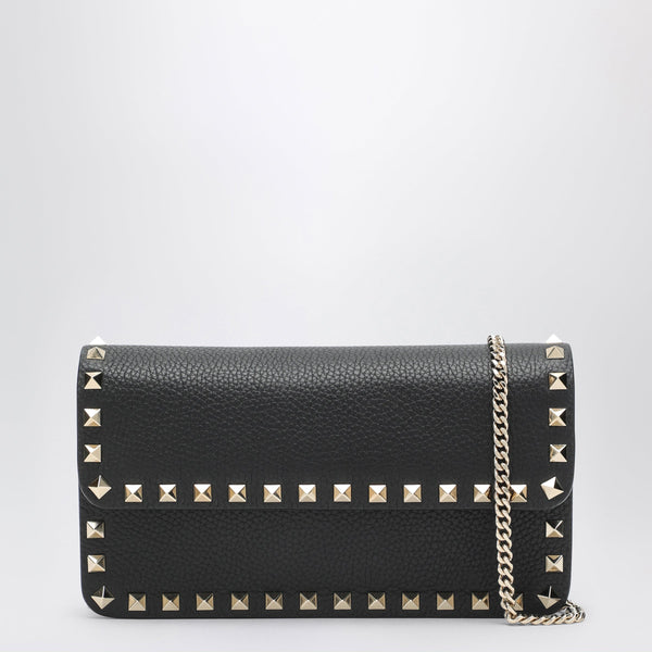 Pouch With Black Rockstud Chain