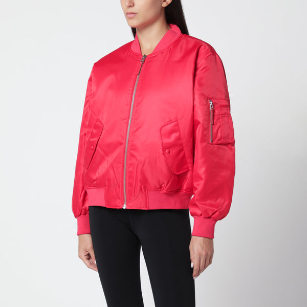 Red Leon Zip-Up Bomber Jacket