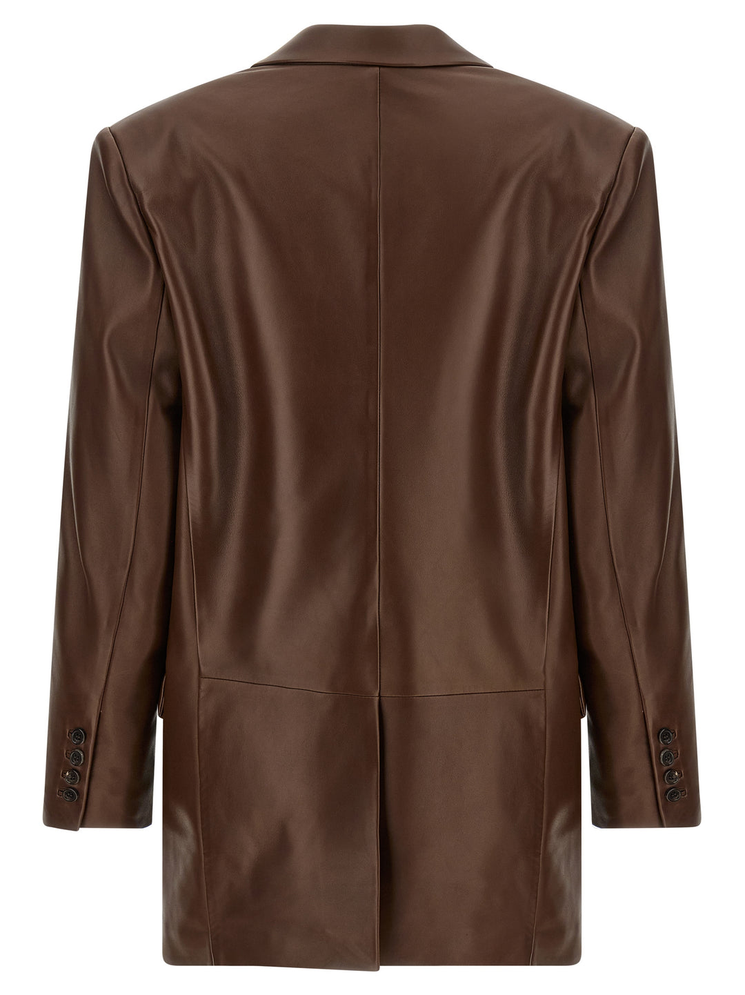 Saint Laurent Leather Blazer BlazerS - Brown | 0e5141fff946801281d0d68bd89f018c04aa17db