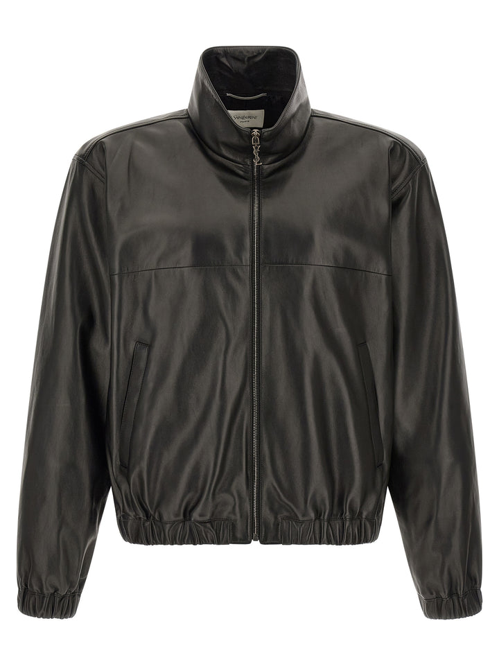 Saint Laurent Cassandre Puffer Jackets - Black | 31a66029f99fc08da1967ef1b0b140708f34000e