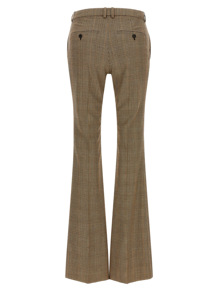 Saint Laurent Prince Of Wales Houndstooth Trousers Pants - Brown | d97587ebf38d4da69f1bc73a03ca0711d67bd4c6
