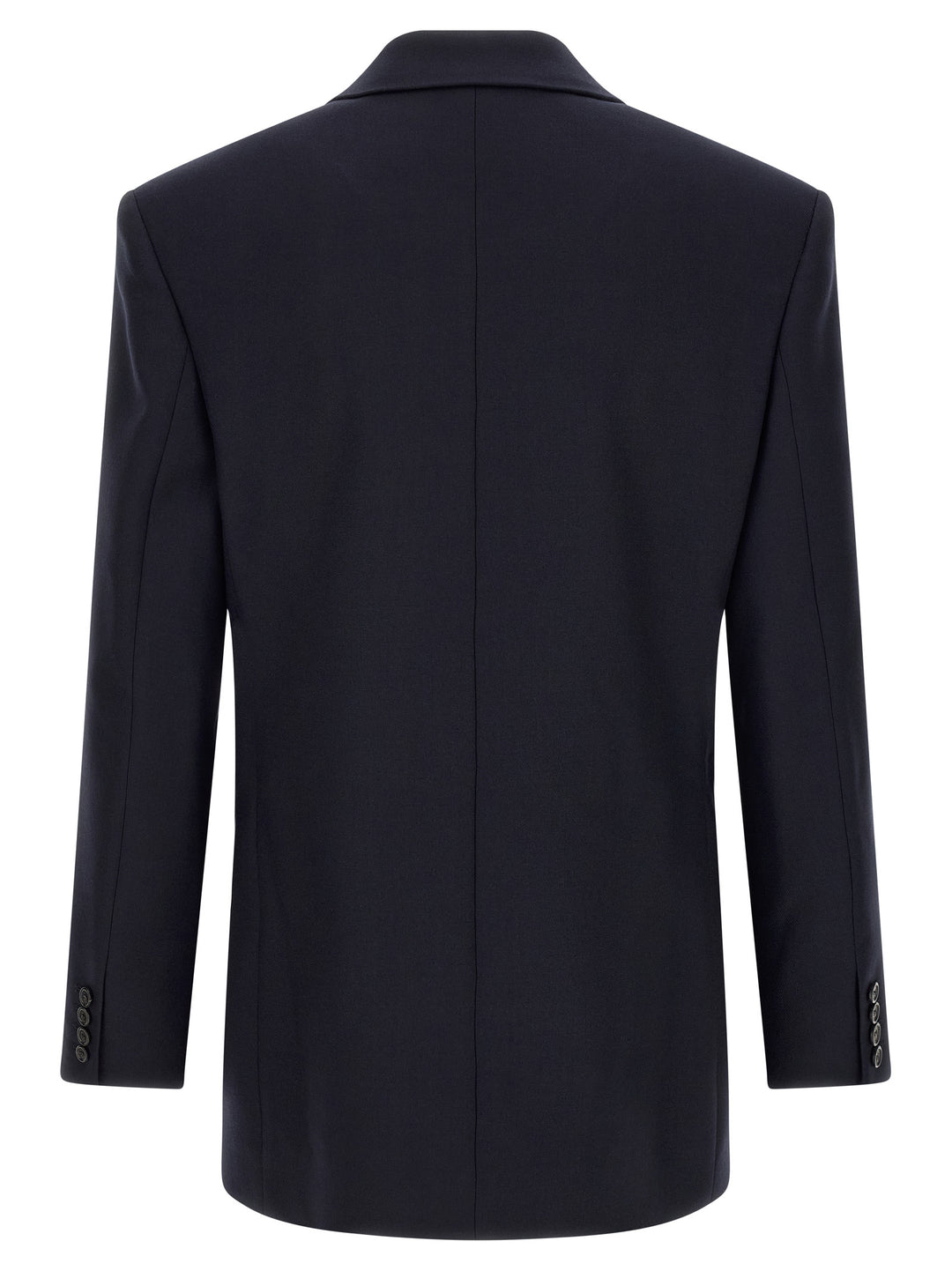 Saint Laurent Felted Wool Gabardine  Jacket Blazer - Blue | 857e4a343b02dba5e84bc826ee15802ff68b63a8
