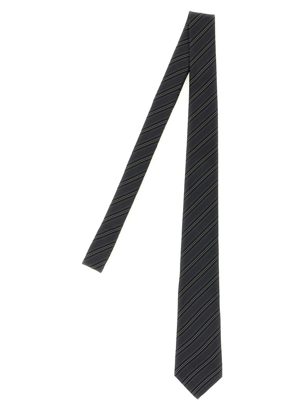 Striped Tie Ties And Papillon Gray
