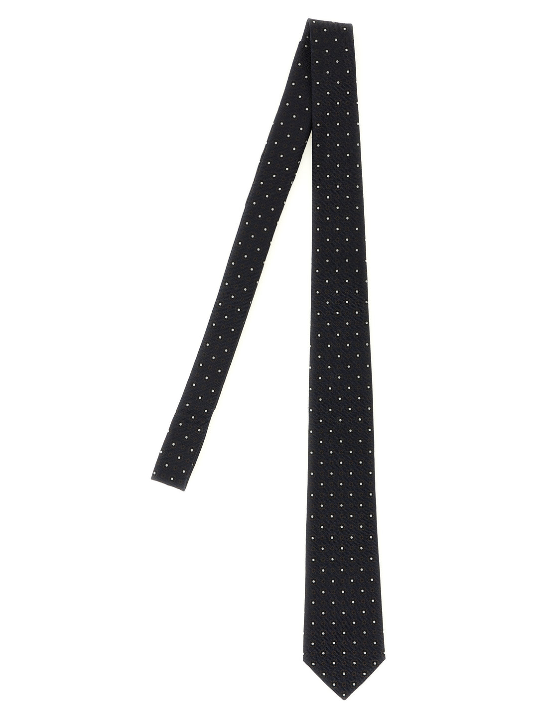 Saint Laurent Jacquard Tie Ties and Papillon - Blue | 90785cb2a20b6a0414604fe23cd9fac501176a46