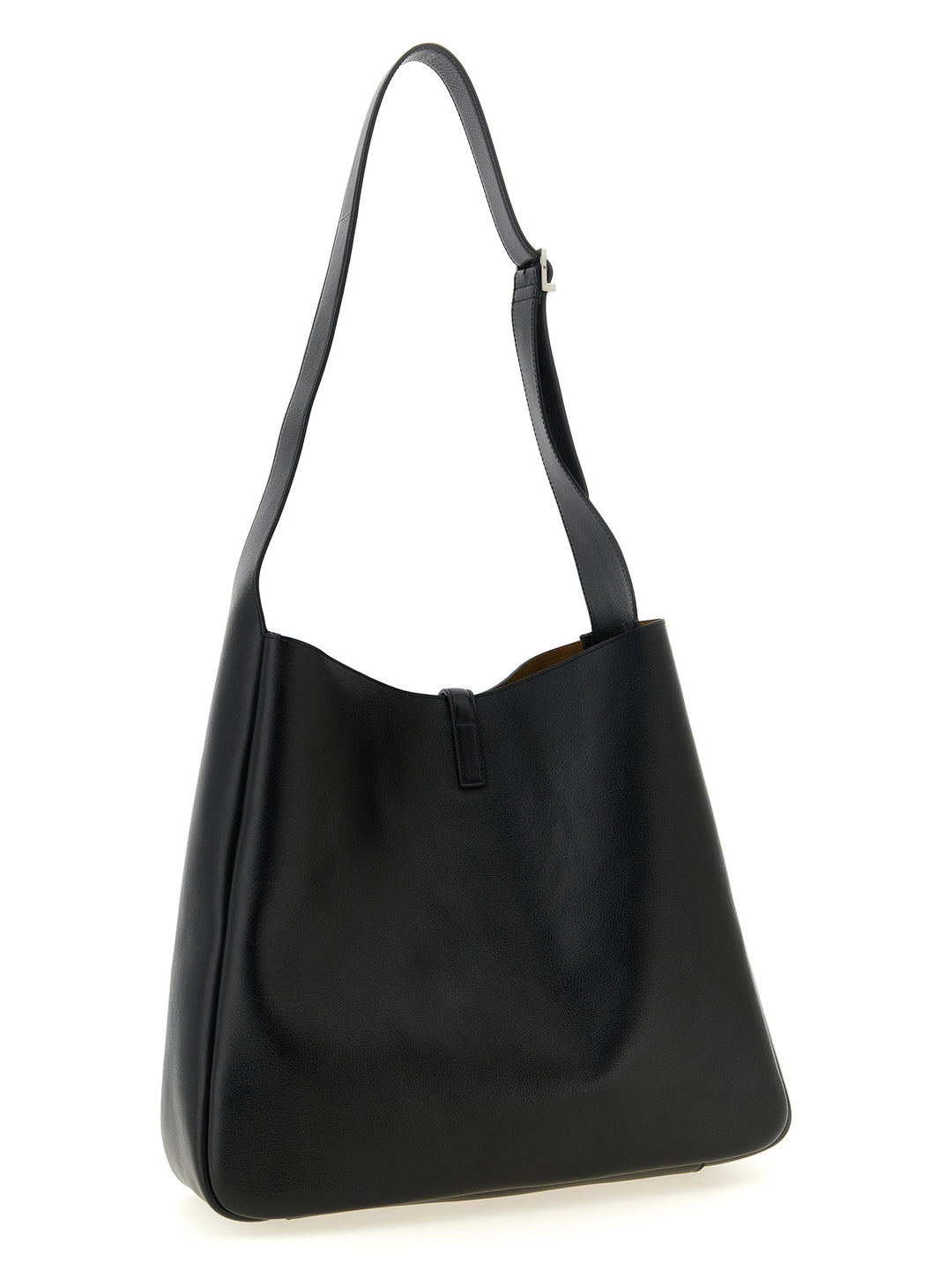 Saint Laurent Le 5 À 7 Gobo Shoulder Bags - Black | 021a519a7f432b47a74b8e8cd5513eff8881380f