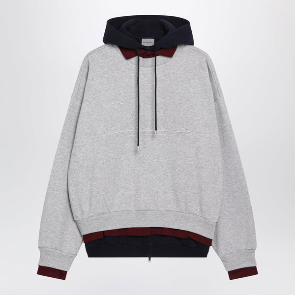 Layered Gray Hoodie