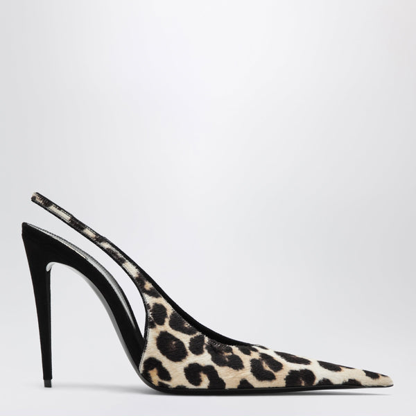Guermantes Leopard-Print Slingback Pumps