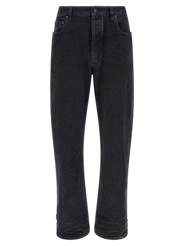 Saint Laurent Relax Tapered Jeans - Black | f8557dd173f94cdcbbffb3ea52c6b6bb16853ab9