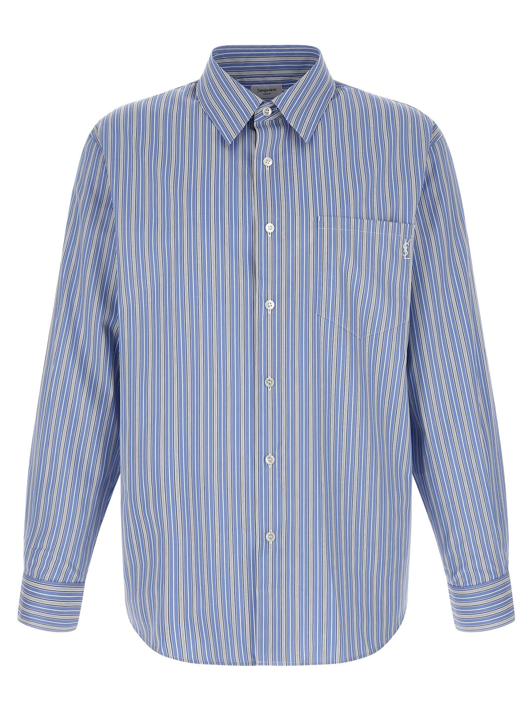 Saint Laurent Cassandre Shirt and Blouse - Light Blue | 79e33b223ce8cbbcb9632beb675120fd5c3c0cf5