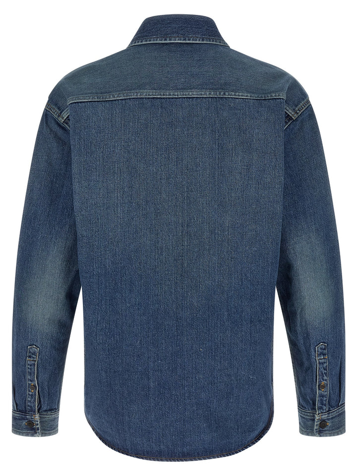 Saint Laurent Cassandre Shirt and Blouse - Blue | 3e3ce01322ebe490519e5481496fc814953c646c
