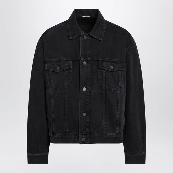 Washed Black Denim Jacket