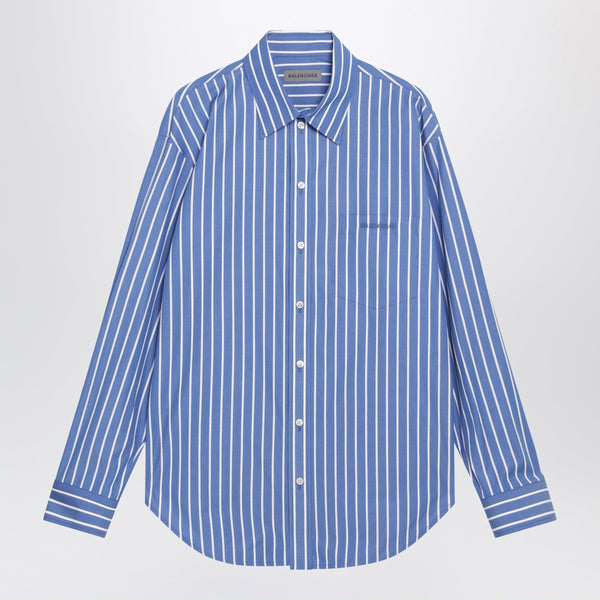 Light Blue Striped Cotton Shirt